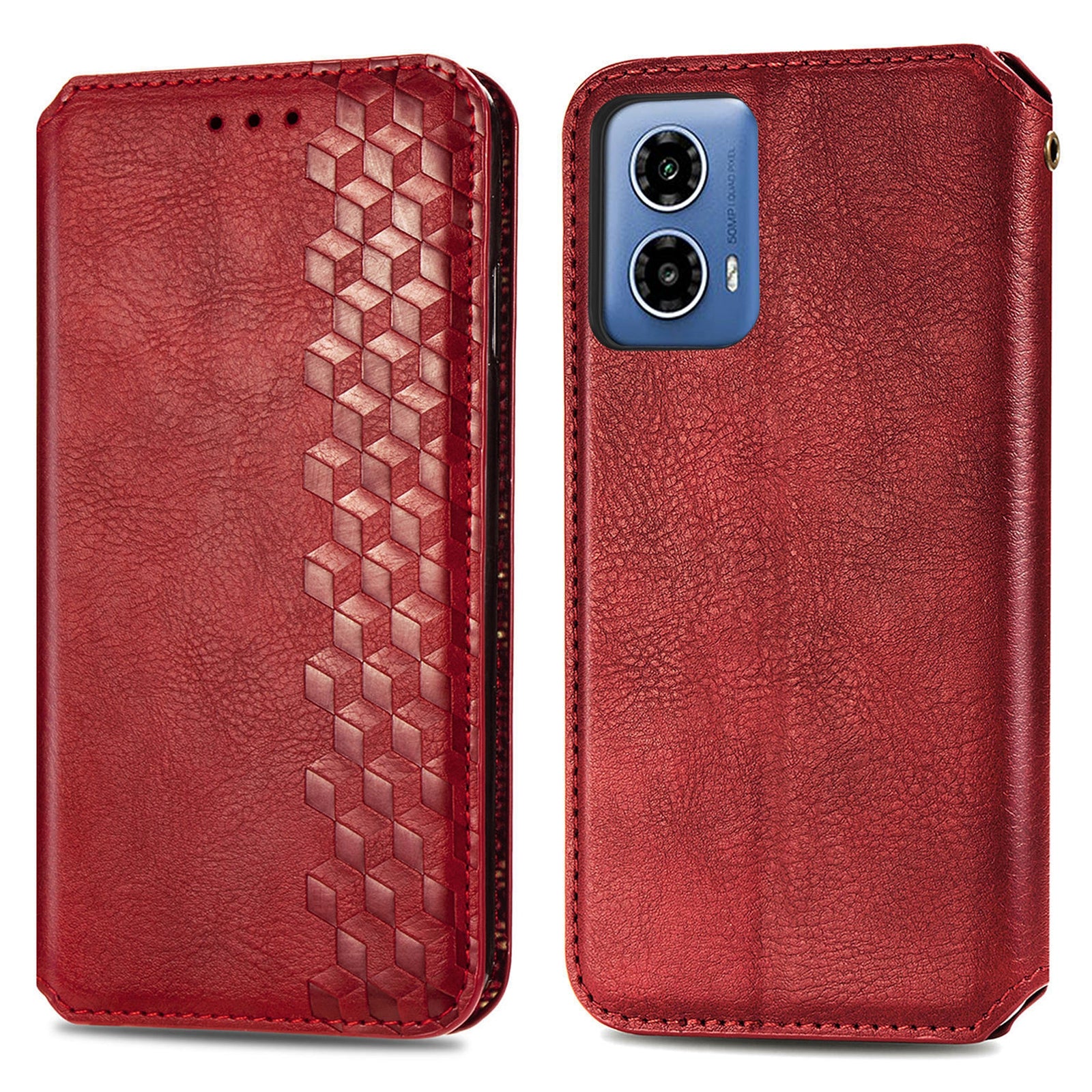 For Motorola Moto G34 5G Wallet Case Stand Function Rhombus Leather Phone Cover For Motorola Moto G34 5G Wallet Case Stand Function Rhombus Leather Phone Cover